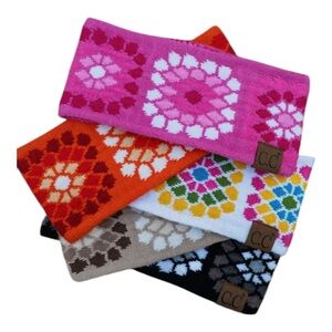 CC Flower Crochet Printed Head Wrap